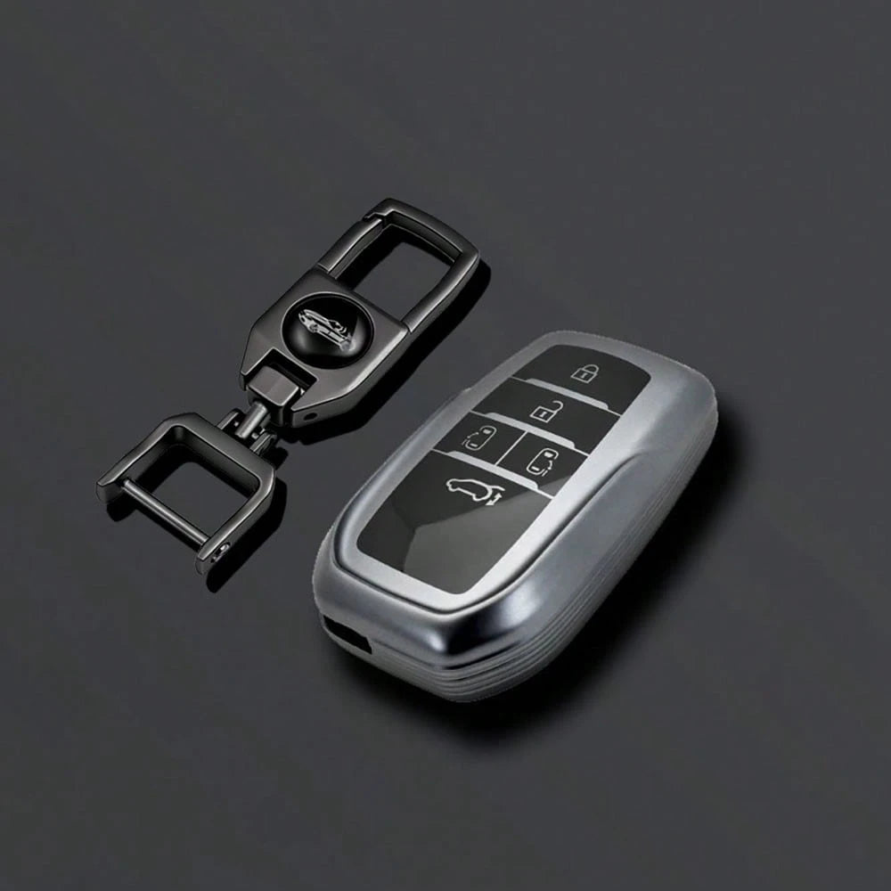 TPU Car Key Protective Cover Remote Shell Keychain Pendant Compatible With Toyota Alphard PREVIA Voxy Noah Esquire Vellfire Harrier Series Accessories