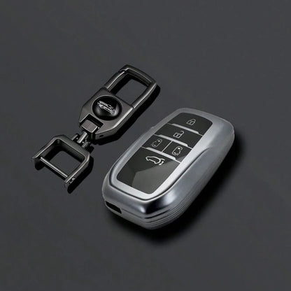 TPU Car Key Protective Cover Remote Shell Keychain Pendant Compatible With Toyota Alphard PREVIA Voxy Noah Esquire Vellfire Harrier Series Accessories