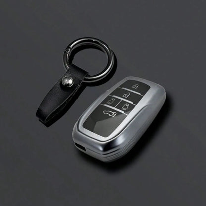 TPU Car Key Protective Cover Remote Shell Keychain Pendant Compatible With Toyota Alphard PREVIA Voxy Noah Esquire Vellfire Harrier Series Accessories