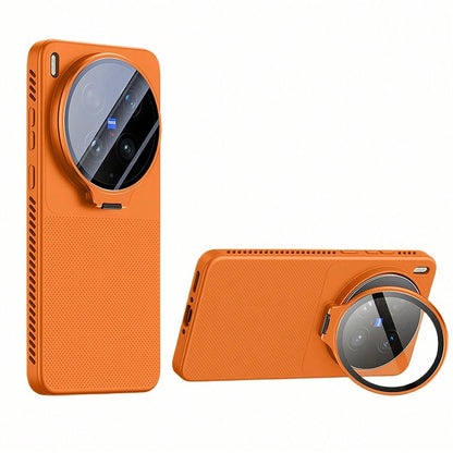 TPU Silicone Heat Dissipation Phone Case, Lens Stand, Soft TPU Backplate Protective Phone Cover, Compatible With Vivo X200 Pro, X200 Ultra, X200S, X300, X300 Ultra, X300S