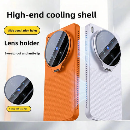 TPU Silicone Heat Dissipation Phone Case, Lens Stand, Soft TPU Backplate Protective Phone Cover, Compatible With Vivo X200 Pro, X200 Ultra, X200S, X300, X300 Ultra, X300S