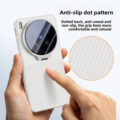 TPU Silicone Heat Dissipation Phone Case, Lens Stand, Soft TPU Backplate Protective Phone Cover, Compatible With Vivo X200 Pro, X200 Ultra, X200S, X300, X300 Ultra, X300S