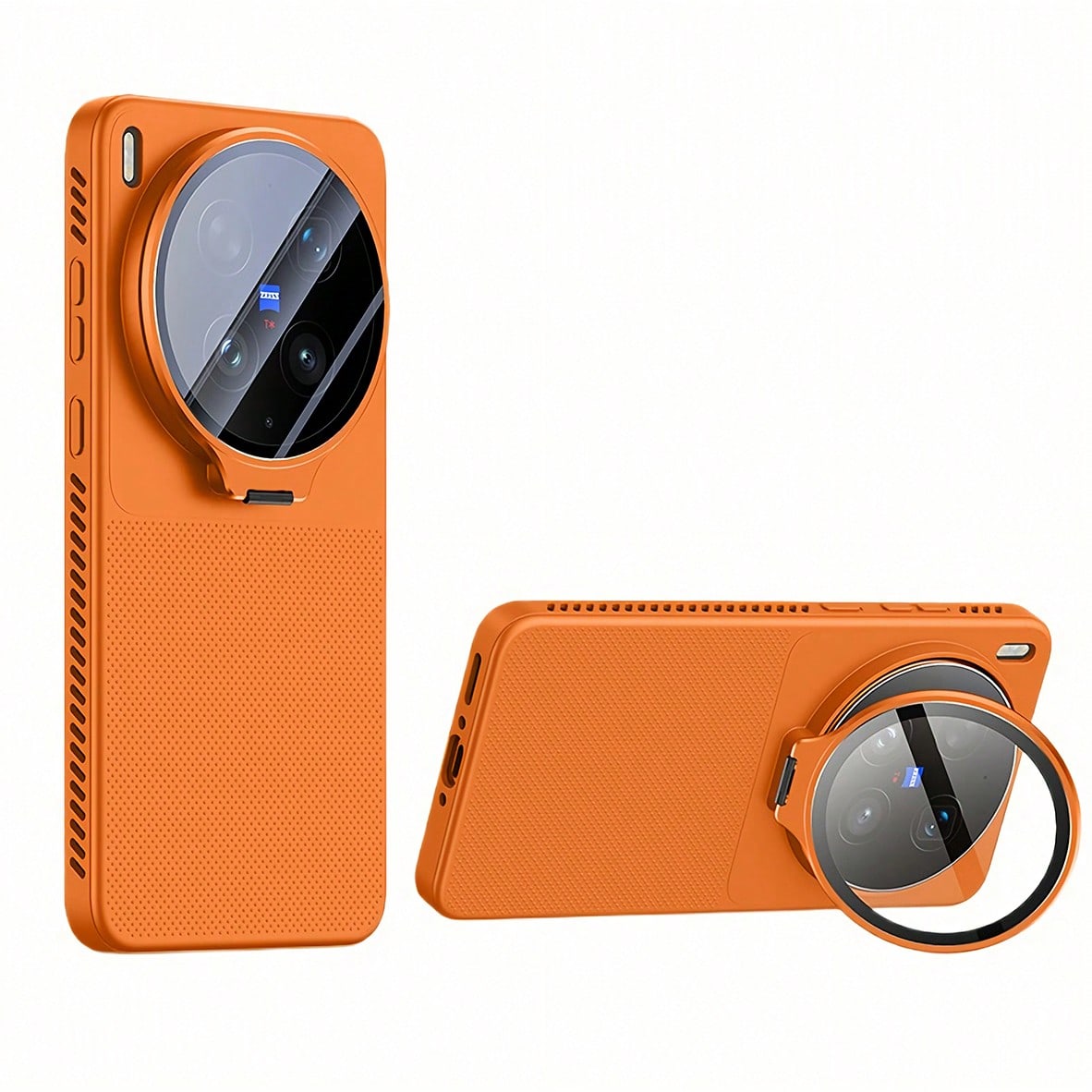 TPU Silicone Heat Dissipation Phone Case, Lens Stand, Soft TPU Backplate Protective Phone Cover, Compatible With Vivo X200 Pro, X200 Ultra, X200S, X300, X300 Ultra, X300S