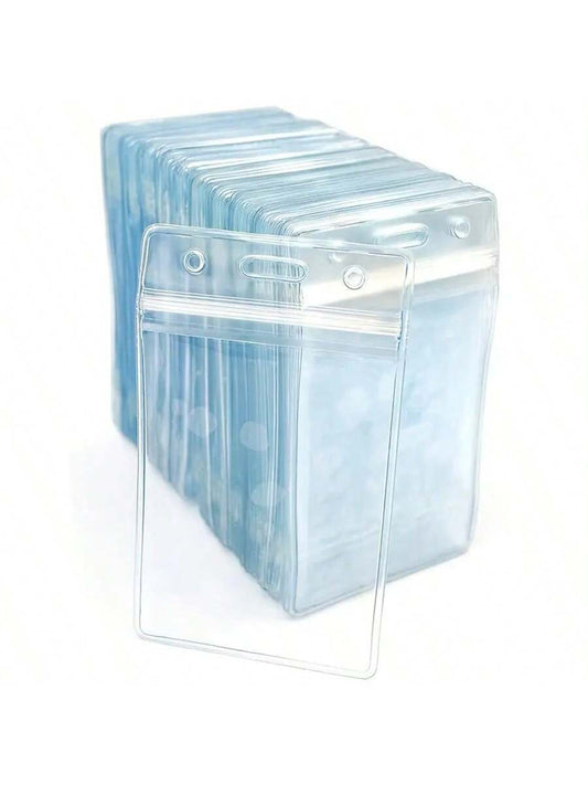 Transparent Soft Waterproof Card & Holder Student Card & Work Card Cover For Exhibition & Factory Use Card Sticker Card Cover Card Cover Card Holder Wallet Business Card Holder Credit Card Holder Id C