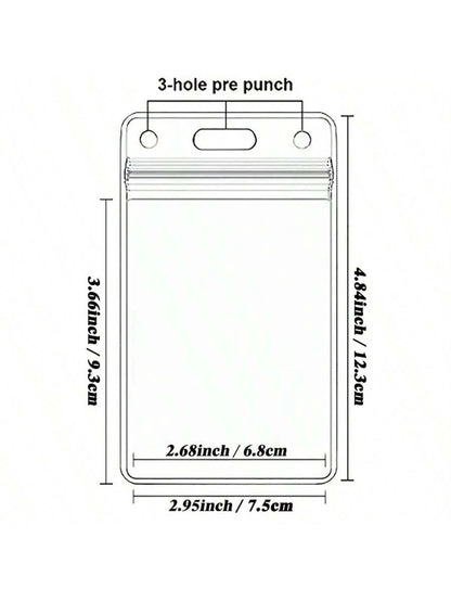 Transparent Soft Waterproof Card & Holder Student Card & Work Card Cover For Exhibition & Factory Use Card Sticker Card Cover Card Cover Card Holder Wallet Business Card Holder Credit Card Holder Id C