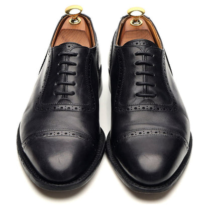 'Trenton' Black Museum Leather Oxford UK 6.5
