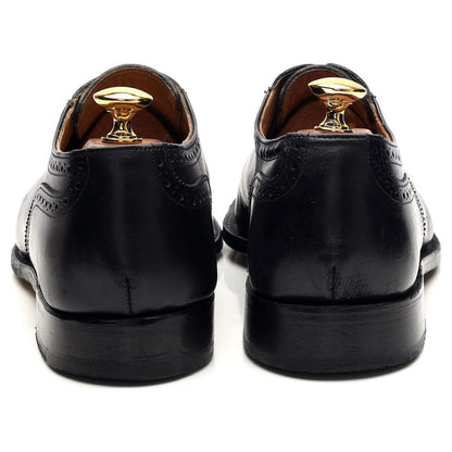 'Trenton' Black Museum Leather Oxford UK 6.5