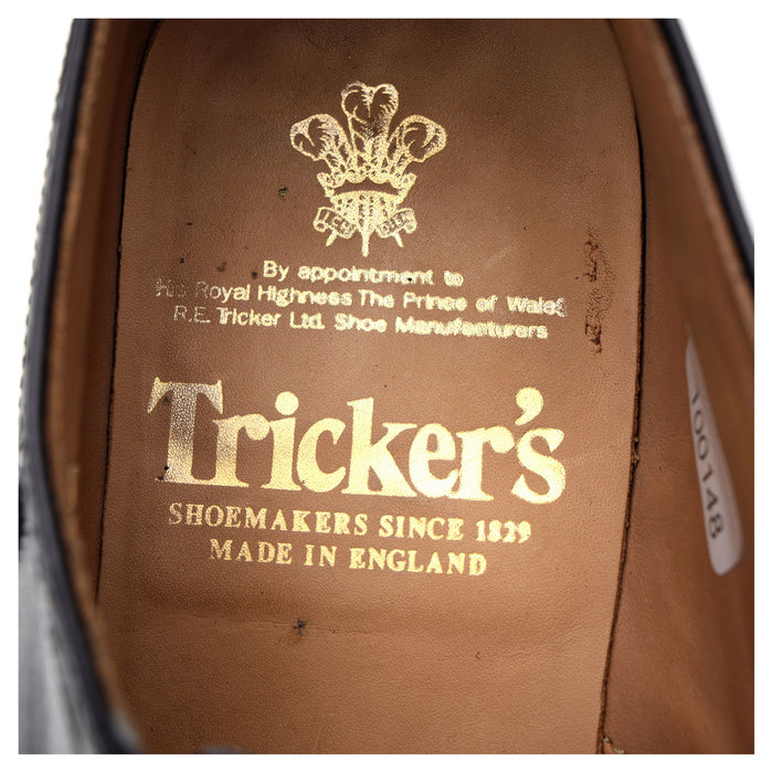 'Trenton' Black Museum Leather Oxford UK 6.5