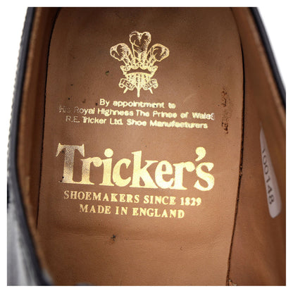 'Trenton' Black Museum Leather Oxford UK 6.5