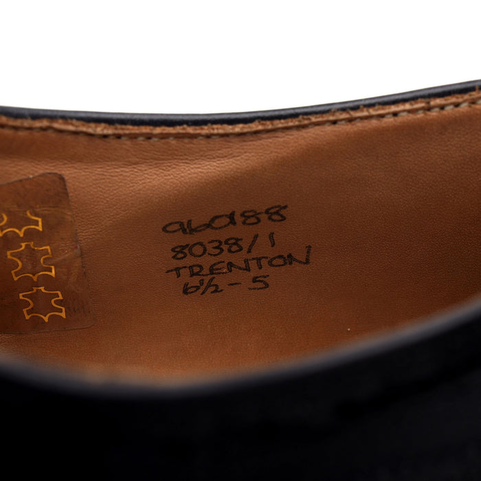 'Trenton' Black Museum Leather Oxford UK 6.5