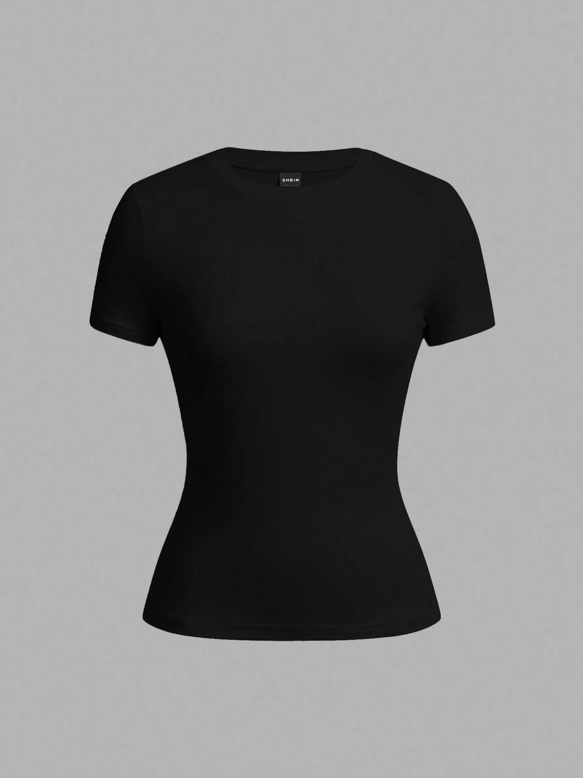 Tseoso 2pcs Black Short Sleeve T-Shirt Set, Casual & Simple, Suitable For Autumn, Winter, Spring & Summer, 95% Cotton, Versatile