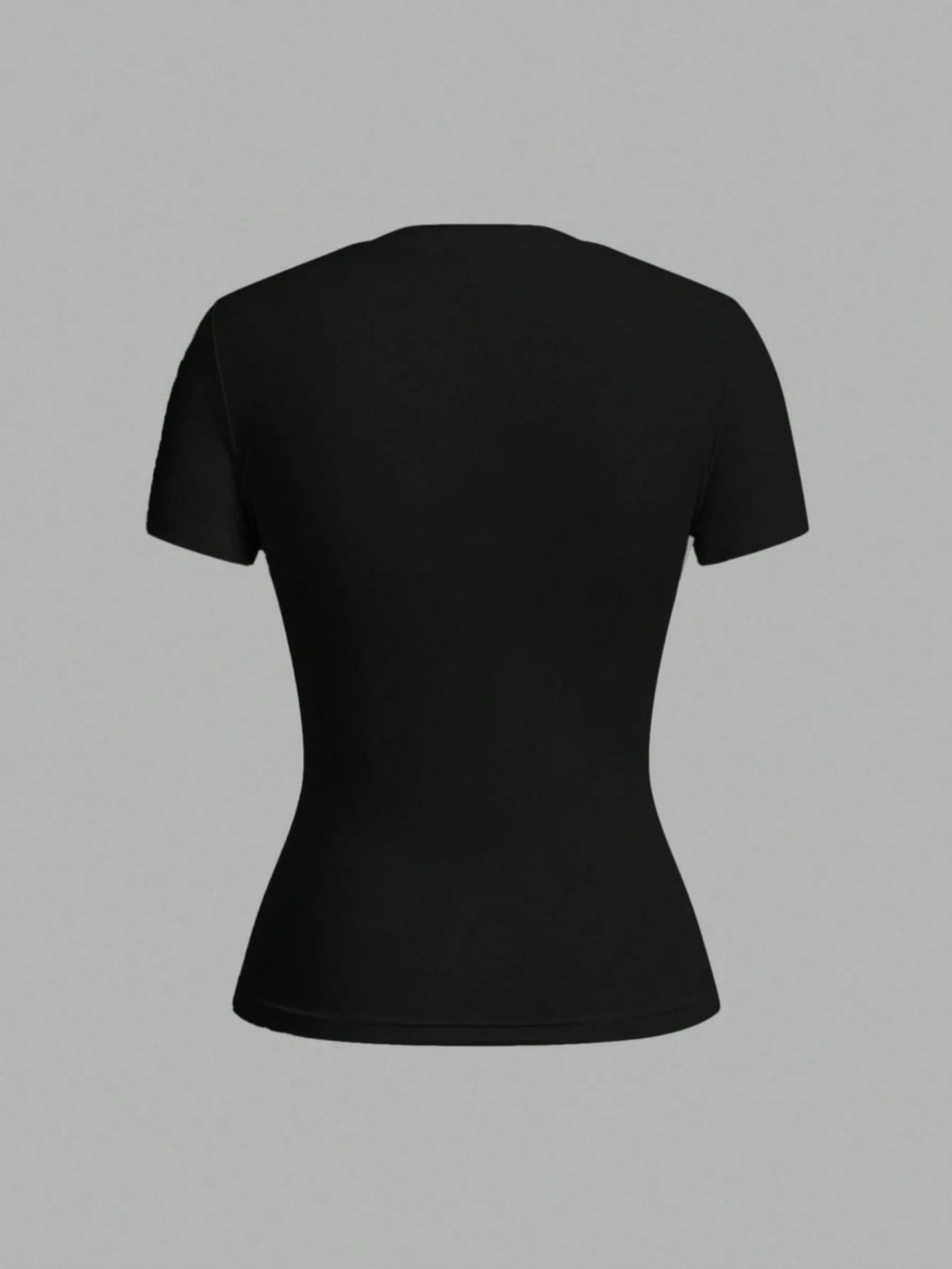 Tseoso 2pcs Black Short Sleeve T-Shirt Set, Casual & Simple, Suitable For Autumn, Winter, Spring & Summer, 95% Cotton, Versatile
