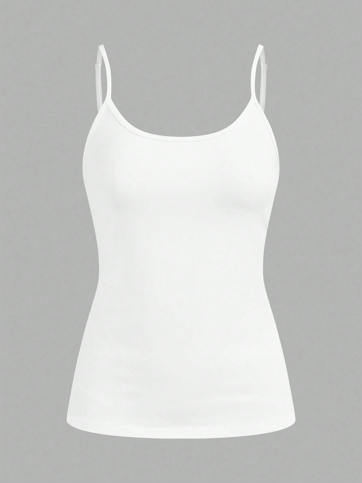 Tseoso 3pcs Casual Minimalist White Pure Cotton Camisole Fitted Tank Top, Suitable For Spring And Summer, Versatile Style