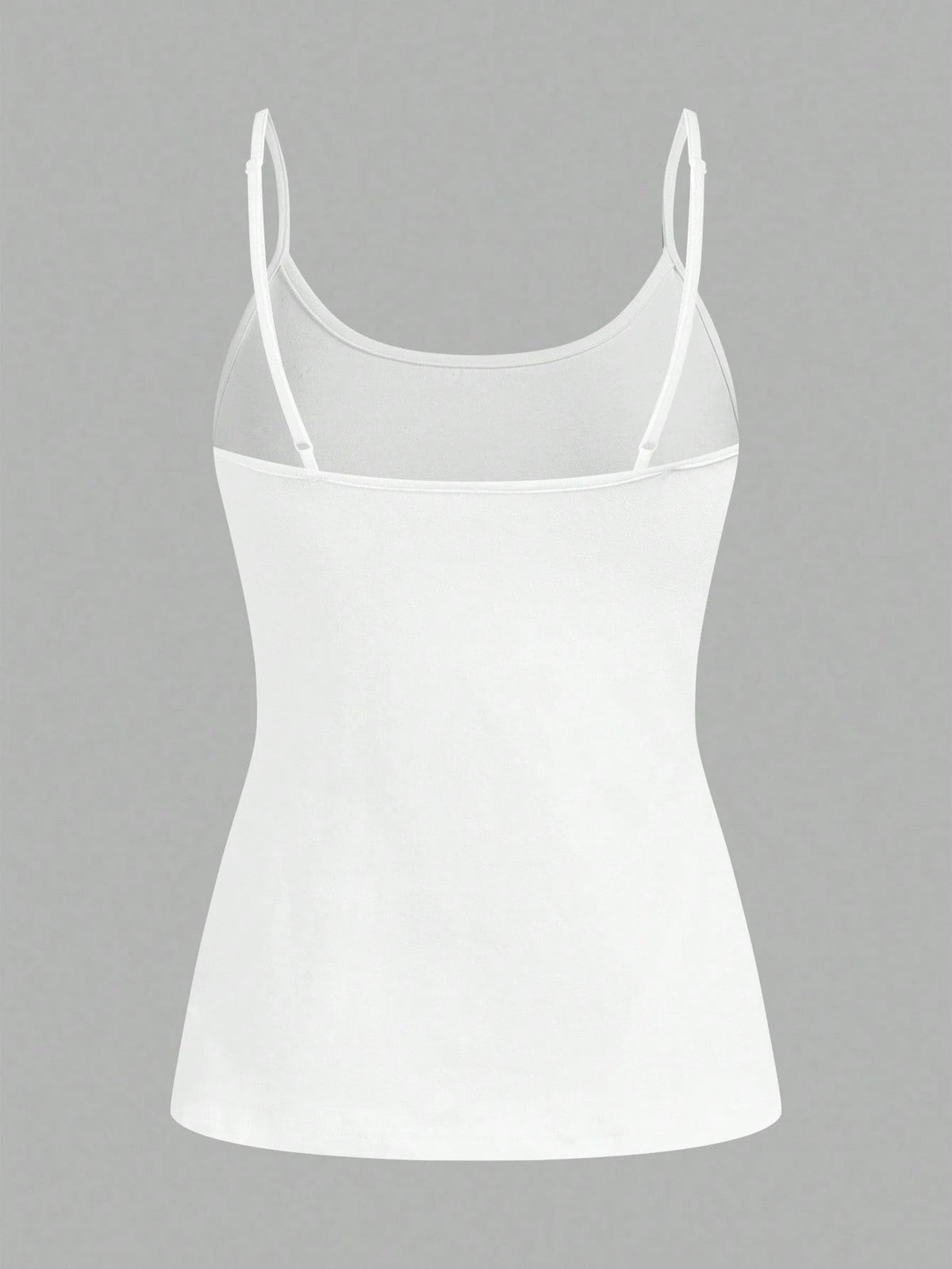 Tseoso 3pcs Casual Minimalist White Pure Cotton Camisole Fitted Tank Top, Suitable For Spring And Summer, Versatile Style