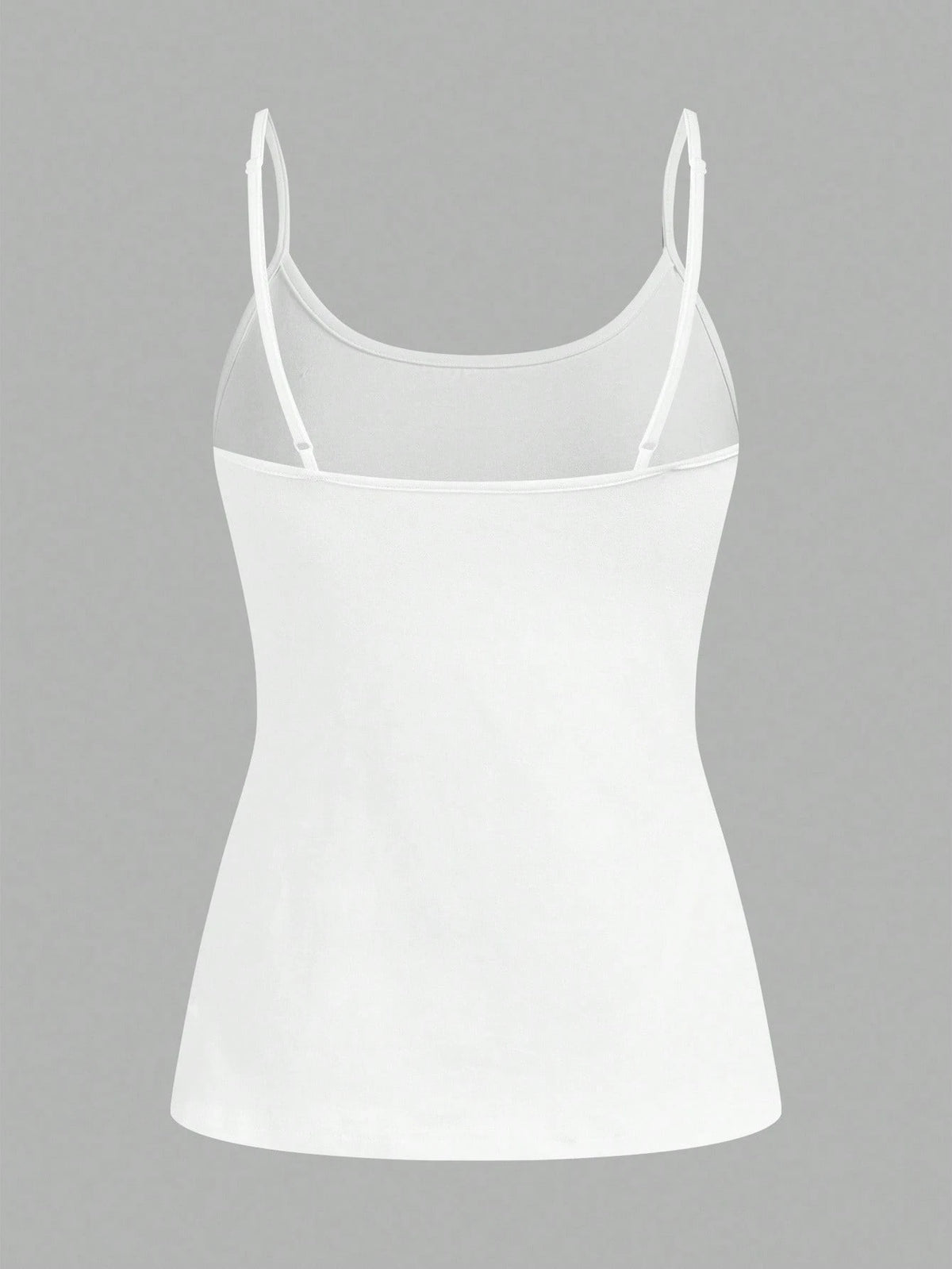 Tseoso 3pcs Casual Minimalist White Pure Cotton Camisole Fitted Tank Top, Suitable For Spring And Summer, Versatile Style
