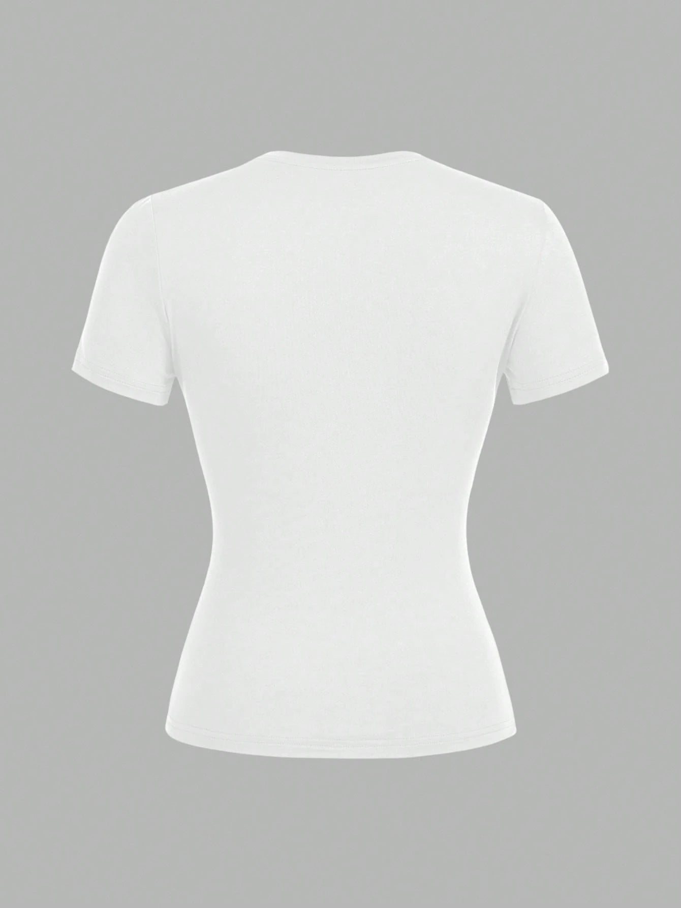 Tseoso 3pcs/Set Casual Minimalist 95% Cotton Women's Crew Neck Fitted Long Length Short Sleeve T-Shirt Set Suitable For Summer