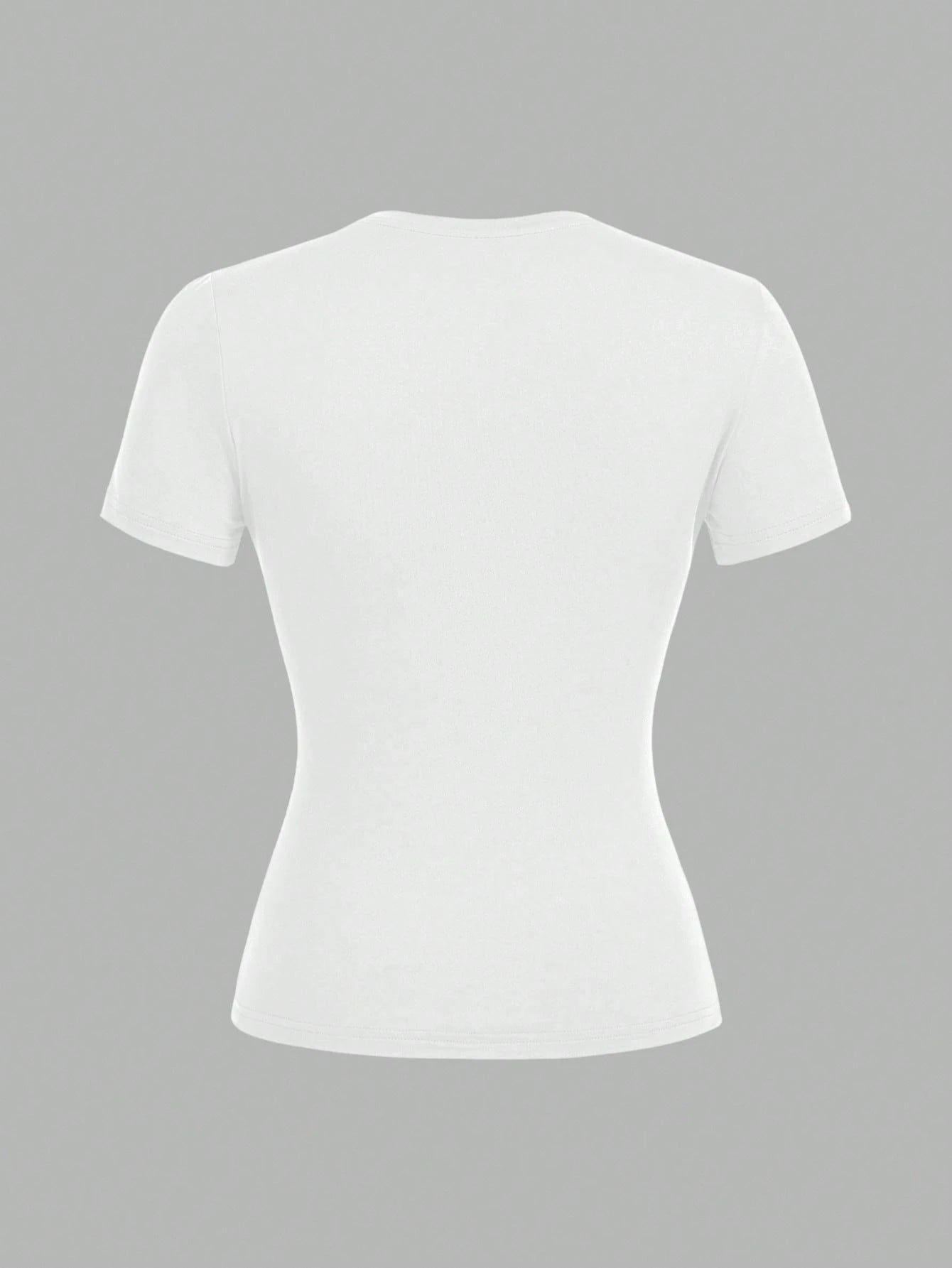 Tseoso 3pcs/Set Casual Minimalist 95% Cotton Women's Crew Neck Fitted Long Length Short Sleeve T-Shirt Set Suitable For Summer