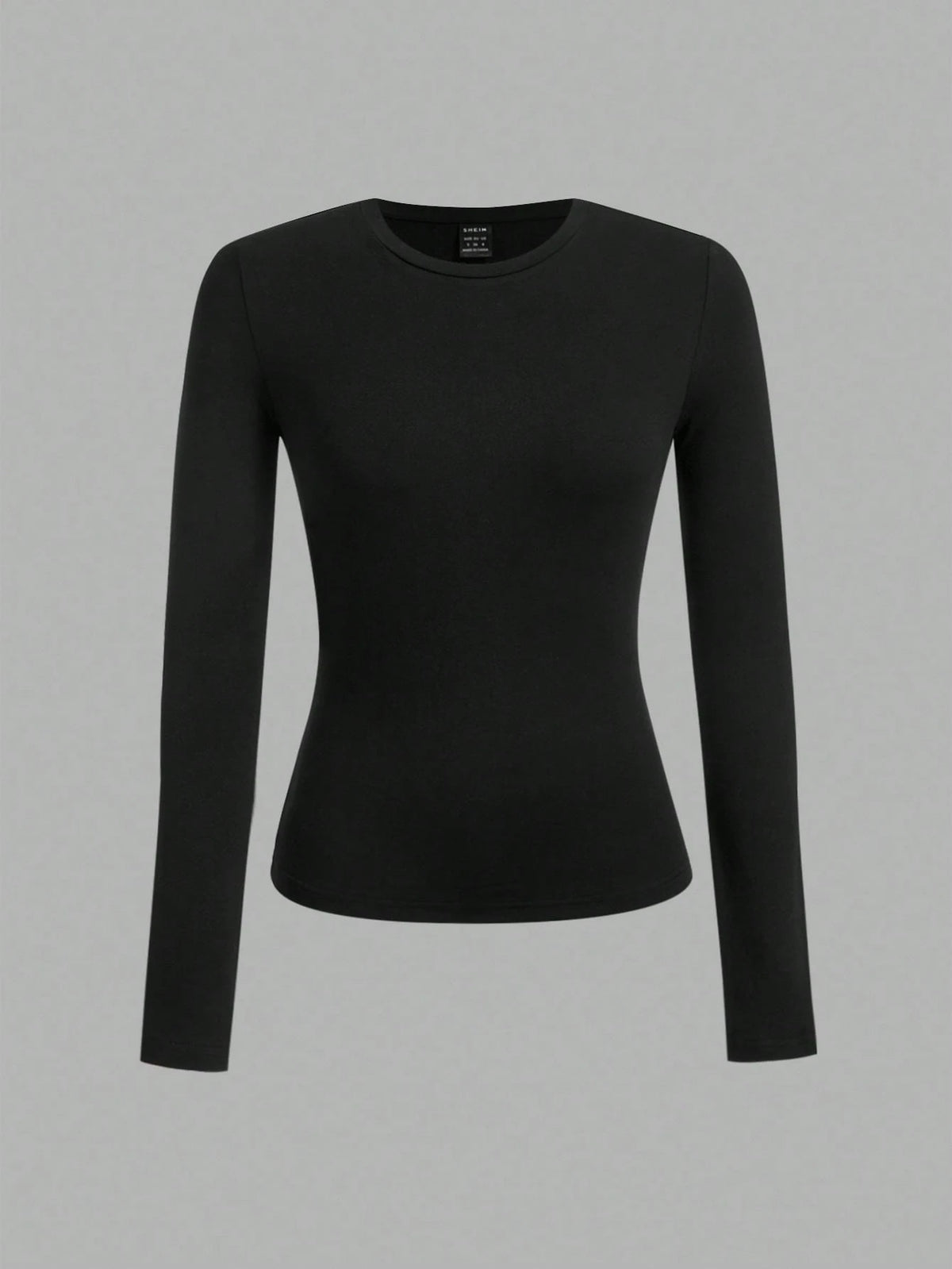 Tseoso 3pcs Women's Crew Neck Casual Fitted Long Sleeve T-Shirt Set, 95% Cotton, Black/Burgundy/Red