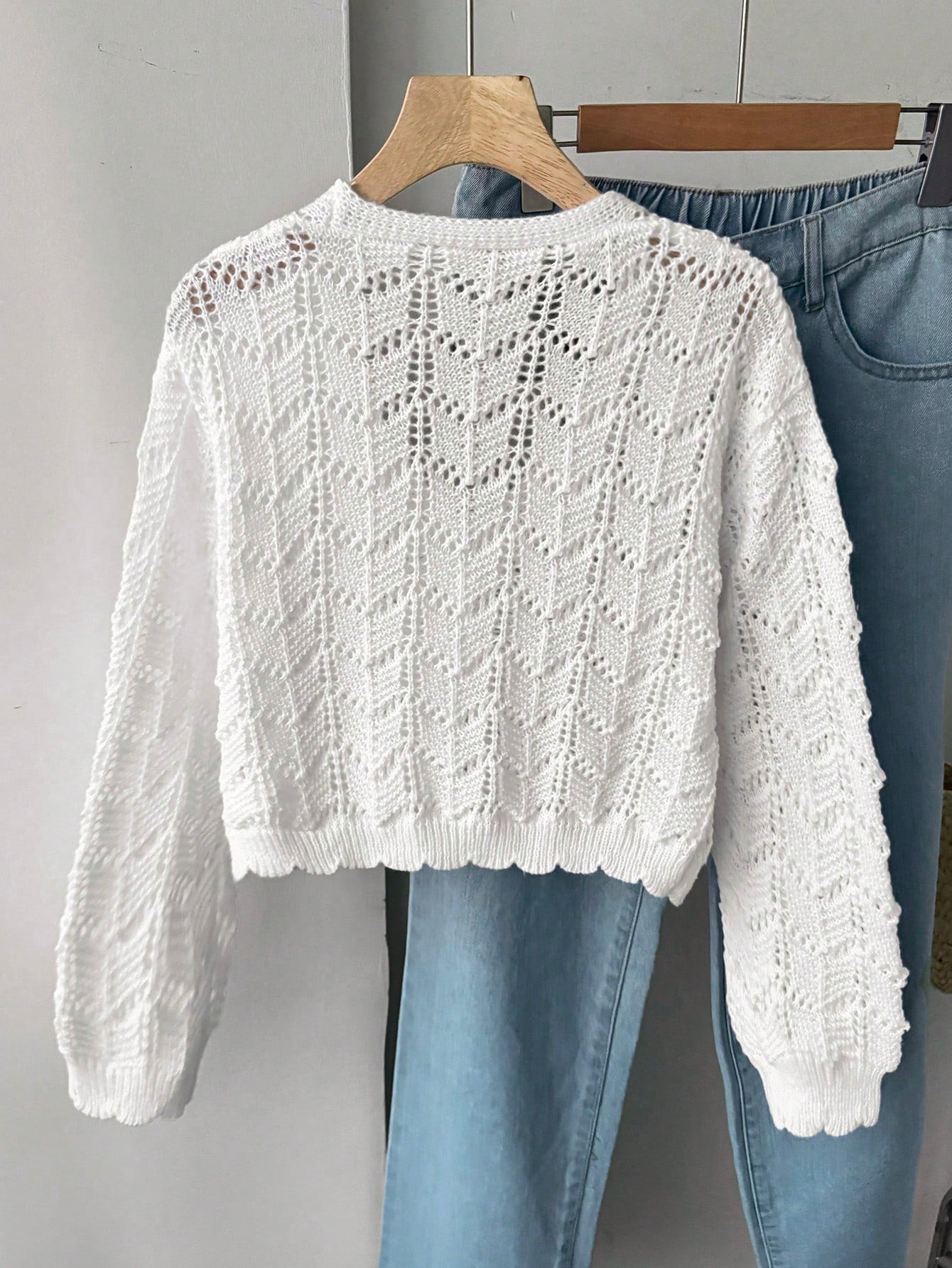 Tween Girl Tween Girl Hollow Knit Autumn Cardigan, Suitable For Home, Casual Outings, Beach Vacation, Parties And More, Comfortable Versatile Soft