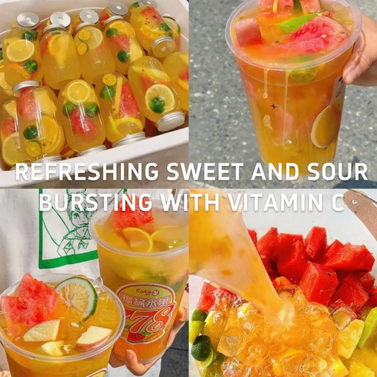 ULTHMOK Green Orange, Kumquat And Passion Fruit Tea, 7.05 Oz (5g * 40 Bags) Mixed Fruit Tea, Sweet And Sour, Afternoon Tea, Caffeine-Free.