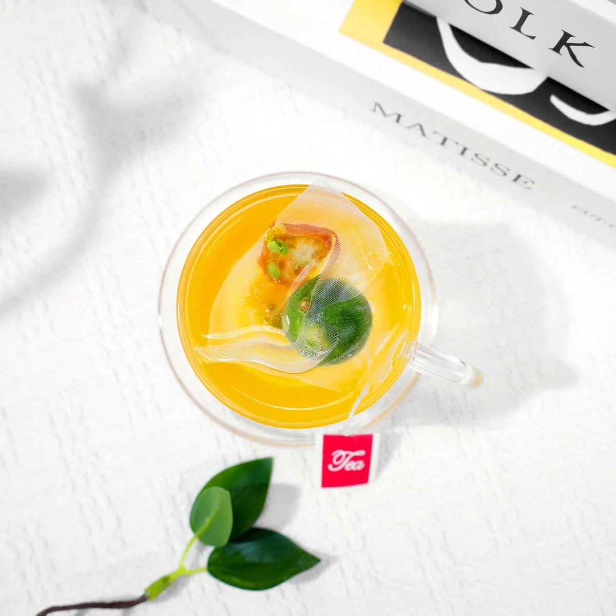 ULTHMOK Green Orange, Kumquat And Passion Fruit Tea, 7.05 Oz (5g * 40 Bags) Mixed Fruit Tea, Sweet And Sour, Afternoon Tea, Caffeine-Free.