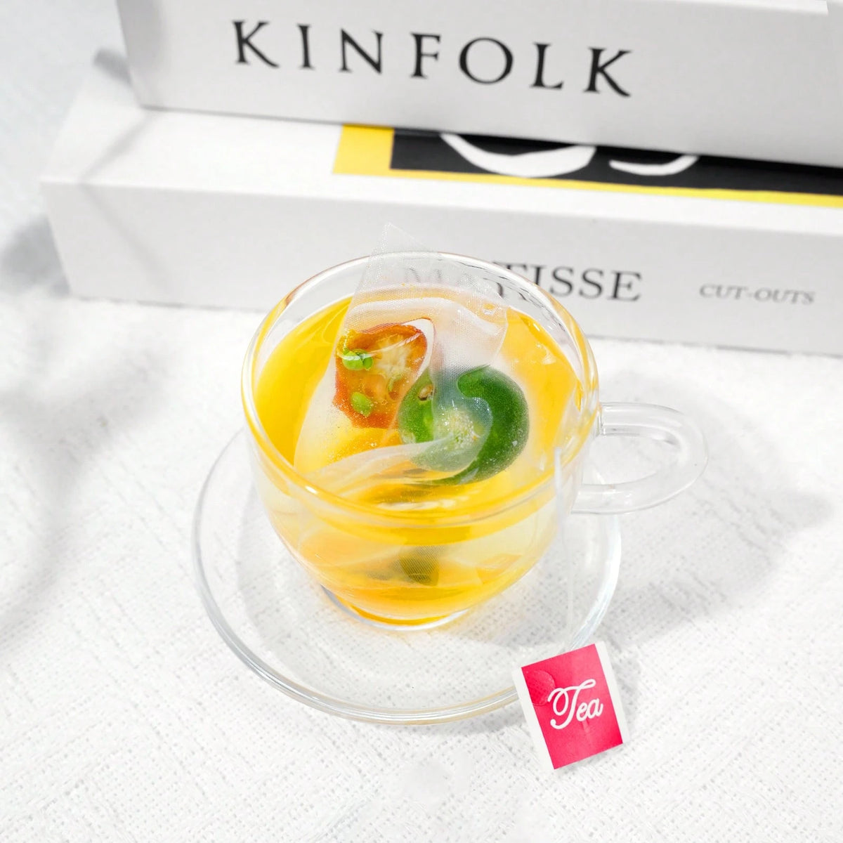 ULTHMOK Green Orange, Kumquat And Passion Fruit Tea, 7.05 Oz (5g * 40 Bags) Mixed Fruit Tea, Sweet And Sour, Afternoon Tea, Caffeine-Free.