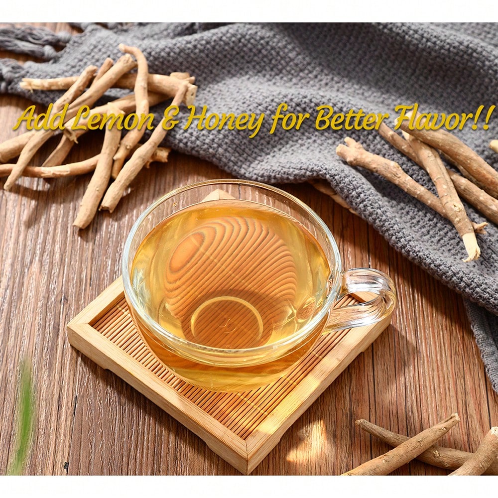 ULTHMOK Premium Ashwagandha Root Tea, Natural Ashwagandha 2.5gx50 Packs, Natural Herbal Drink, Herbal Tea, Health Food, Free Of Additives And Caffeine.