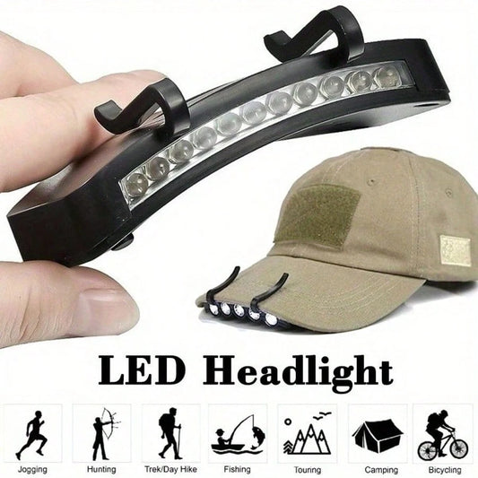 Ultra Bright LED Headlights- Clip On Hat Flashlight, Outdoor Lighting, Suitable For Outdoor Fishing, Camping, And Hunting! Christmas Gift