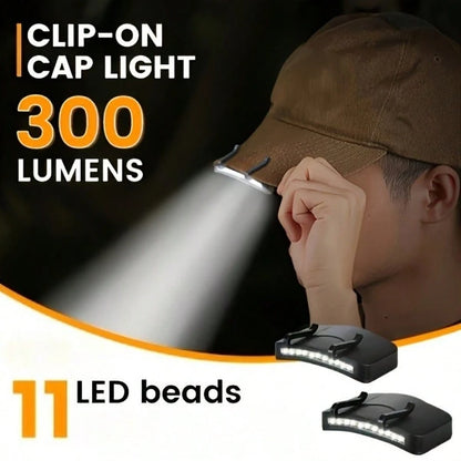 Ultra Bright LED Headlights- Clip On Hat Flashlight, Outdoor Lighting, Suitable For Outdoor Fishing, Camping, And Hunting! Christmas Gift