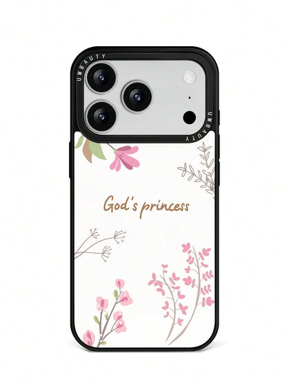 UMBAUTY 1pc Floral Branch & Leaf Pattern Design Phone Case, Compatible With Phone 17 Pro Max, 16 Pro Max, 15 Pro Max, 14 Pro Max, 11/12/13/14/15/17 Pro Max Plus, Korean Style High-End Fashion Fun Eleg