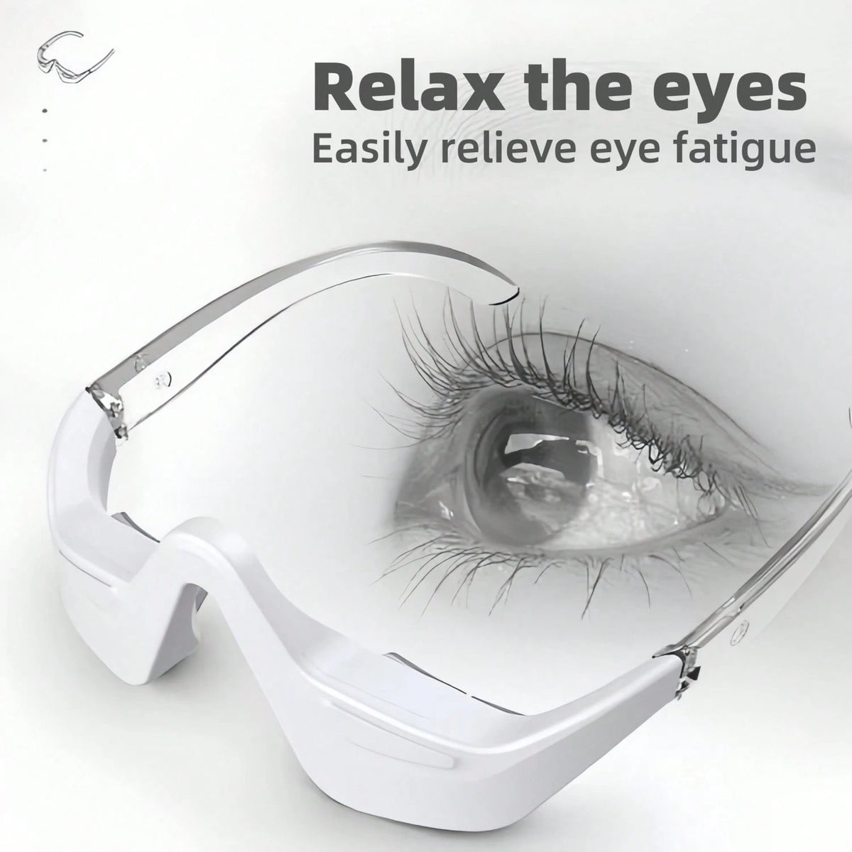 Under Eye Red Light Therapy Device, Red Light Therapy Glasses For Eyes, Light-Weight Eye Massager For Reducing Dark Circles And Puffiness, Smoothing Fine Lines, Relieving Eye Fatigue