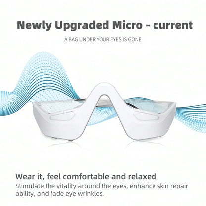 Under Eye Red Light Therapy Device, Red Light Therapy Glasses For Eyes, Light-Weight Eye Massager For Reducing Dark Circles And Puffiness, Smoothing Fine Lines, Relieving Eye Fatigue
