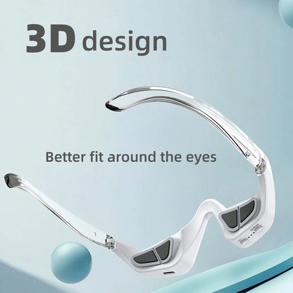 Under Eye Red Light Therapy Device, Red Light Therapy Glasses For Eyes, Light-Weight Eye Massager For Reducing Dark Circles And Puffiness, Smoothing Fine Lines, Relieving Eye Fatigue