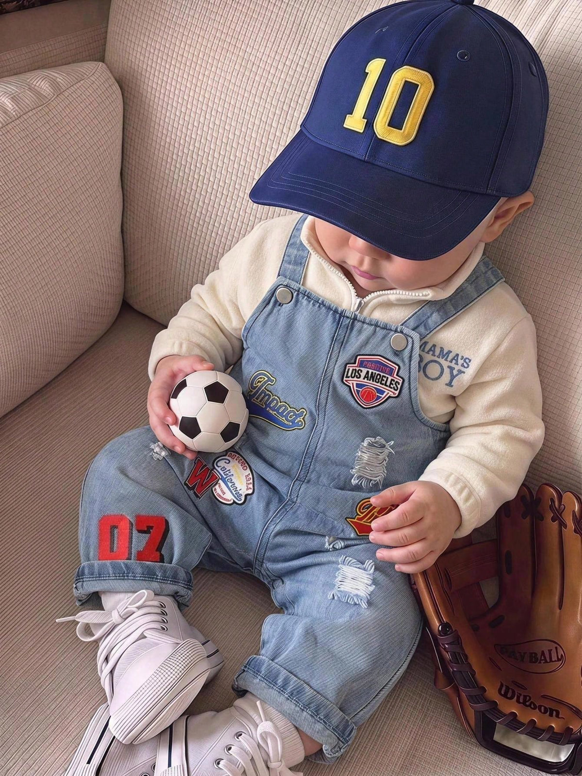 Unisex Newborn Baby Boy/Girl, Toddler Autumn/Winter Fashion Cute Denim Overalls, Baby Winter Clothes, Streetwear, Halloween