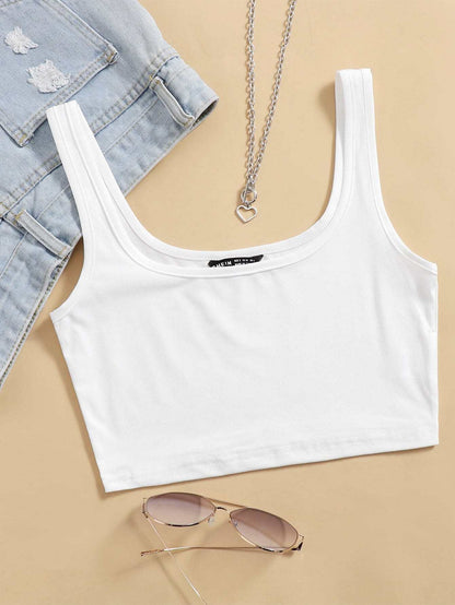 Unity Solid Crop Tank Top