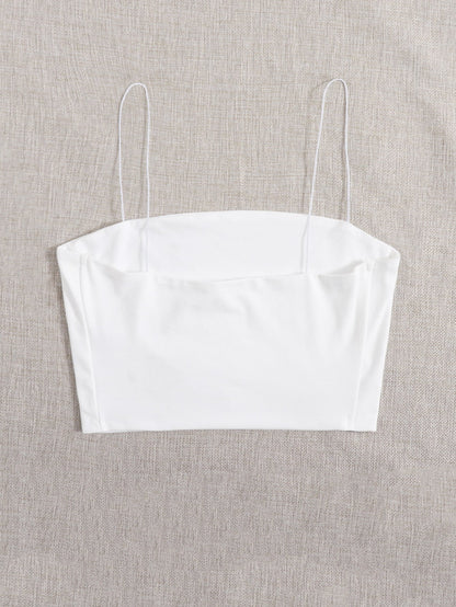 Unity Solid Slim Cami Crop Top