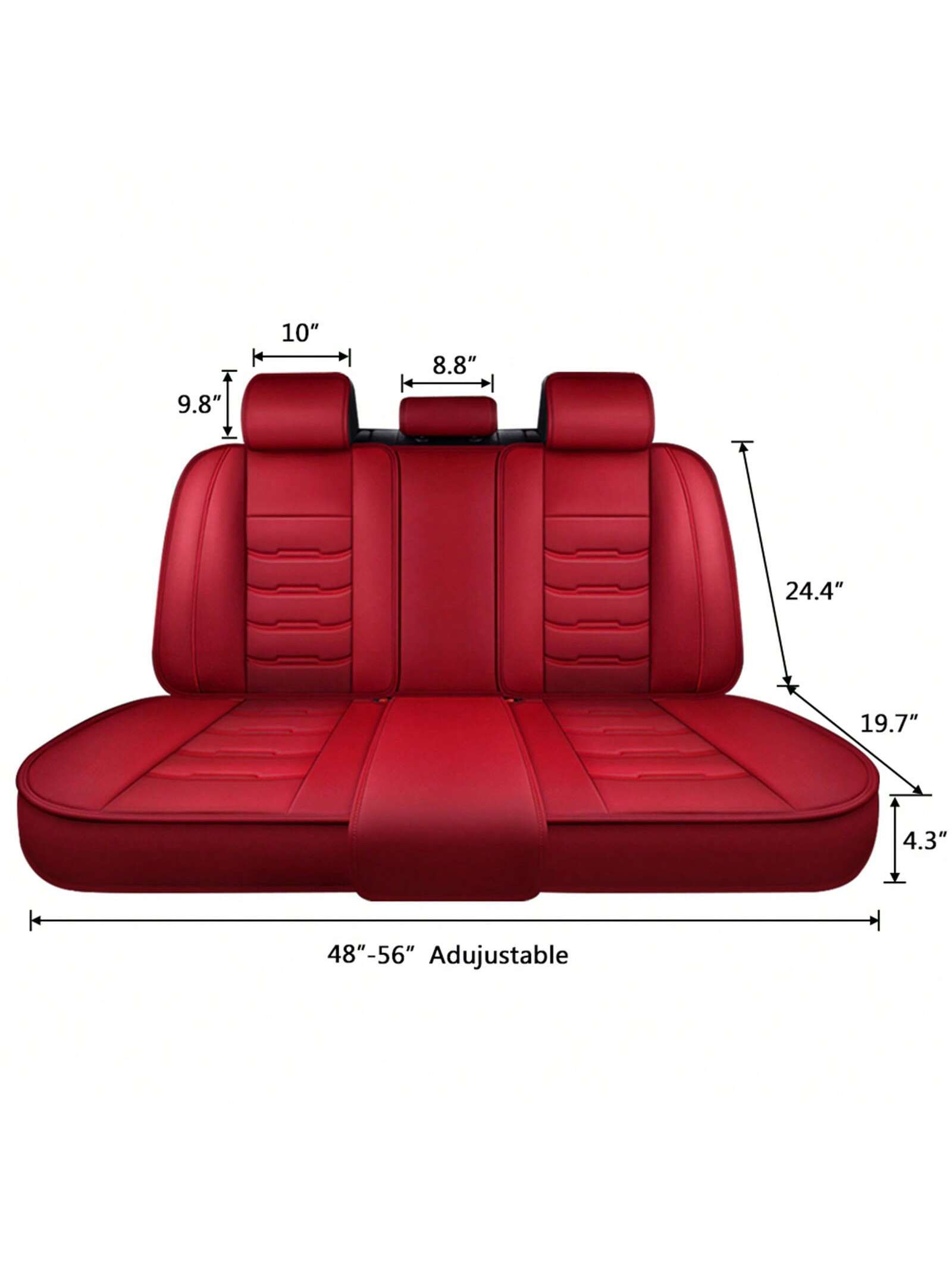 Universal 5 Seat Car Cover PU Leather Seat Covers Full Set Waterproof For Car Sedan SUV Truck Front And Rear Seat Cover Protector, C0102