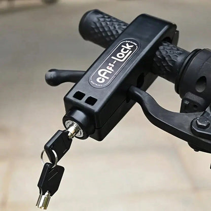 Universal Anti-Theft Handlebar Throttle Lock Head Lock For Electric Scooter Motorcycle Bicycle Electric Bike Handlebar Brake Lock Plastic Material