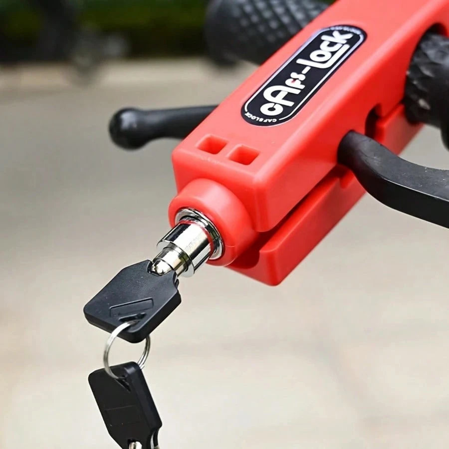 Universal Anti-Theft Handlebar Throttle Lock Head Lock For Electric Scooter Motorcycle Bicycle Electric Bike Handlebar Brake Lock Plastic Material