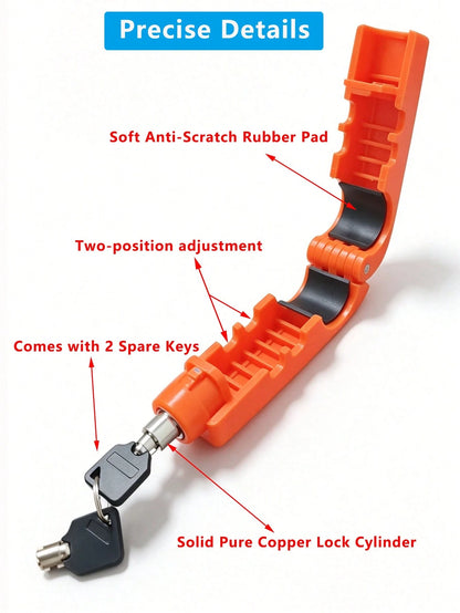 Universal Anti-Theft Handlebar Throttle Lock Head Lock For Electric Scooter Motorcycle Bicycle Electric Bike Handlebar Brake Lock Plastic Material