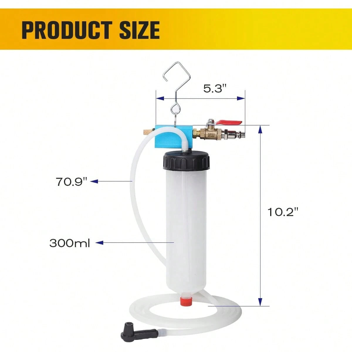 Universal Auto Brake Fluid Extractor, Car Oil Change Tool, Car Brake Fluid Replacement Tool, Vacuum Bleeder Extractor For Car, Motorcycle, Truck, RV, Vehicle
