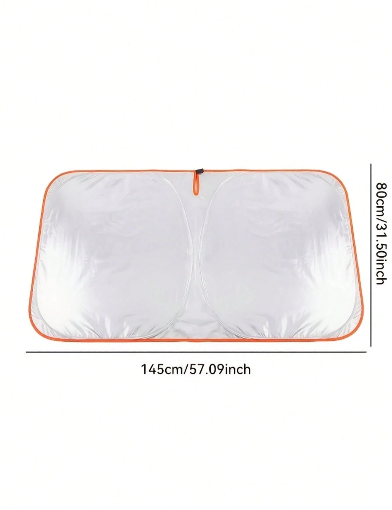 Universal Car Front Windshield Sun Shade, No Drilling Easy Foldable Sun Visor Cover Tent, Full Edge Seamless Fit, High Density Light Blocking Fabric With Reflective Coating, Block Sunlight Protect Car