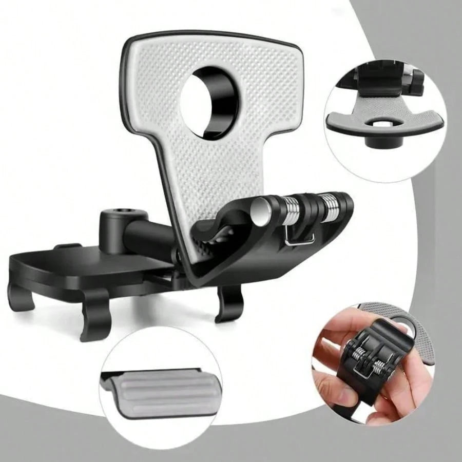Universal Car Phone Holder Mount 360 Degrees Rotation Dashboard Phone Holder [Upgrade Clip Never Fall] Car Phone Mount For Most Mobile Phone Models