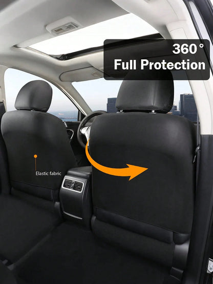 Universal Car Seat Covers Set- 2 Front Seats Or 5 Full Set, PU Leather Diamond Quilted, Non-Slip Backing, Easy Installation, Suitable For Sedan, SUV And Pickup Truck, Seat Covers, Interior Protection