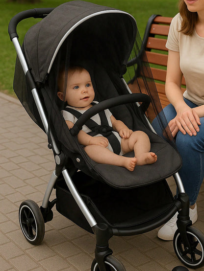 Universal Mosquito Repellent Net Cover For Baby Strollers, All-Season Insect And Sun Protection, Baby Stroller Outdoor Travel Protection Net