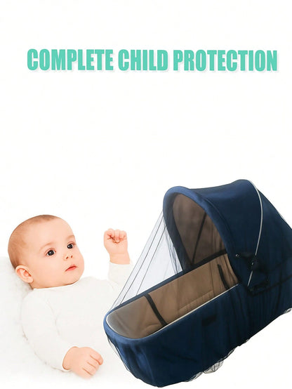 Universal Mosquito Repellent Net Cover For Baby Strollers, All-Season Insect And Sun Protection, Baby Stroller Outdoor Travel Protection Net
