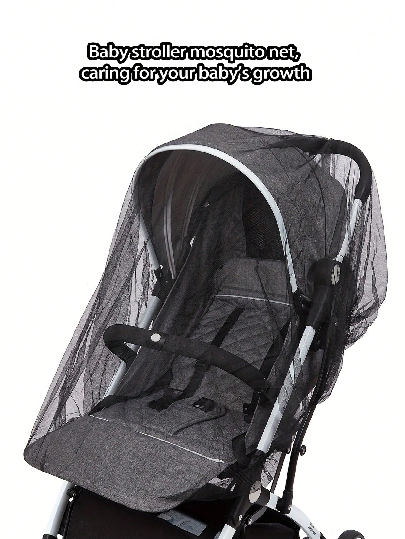 Universal Mosquito Repellent Net Cover For Baby Strollers, All-Season Insect And Sun Protection, Baby Stroller Outdoor Travel Protection Net