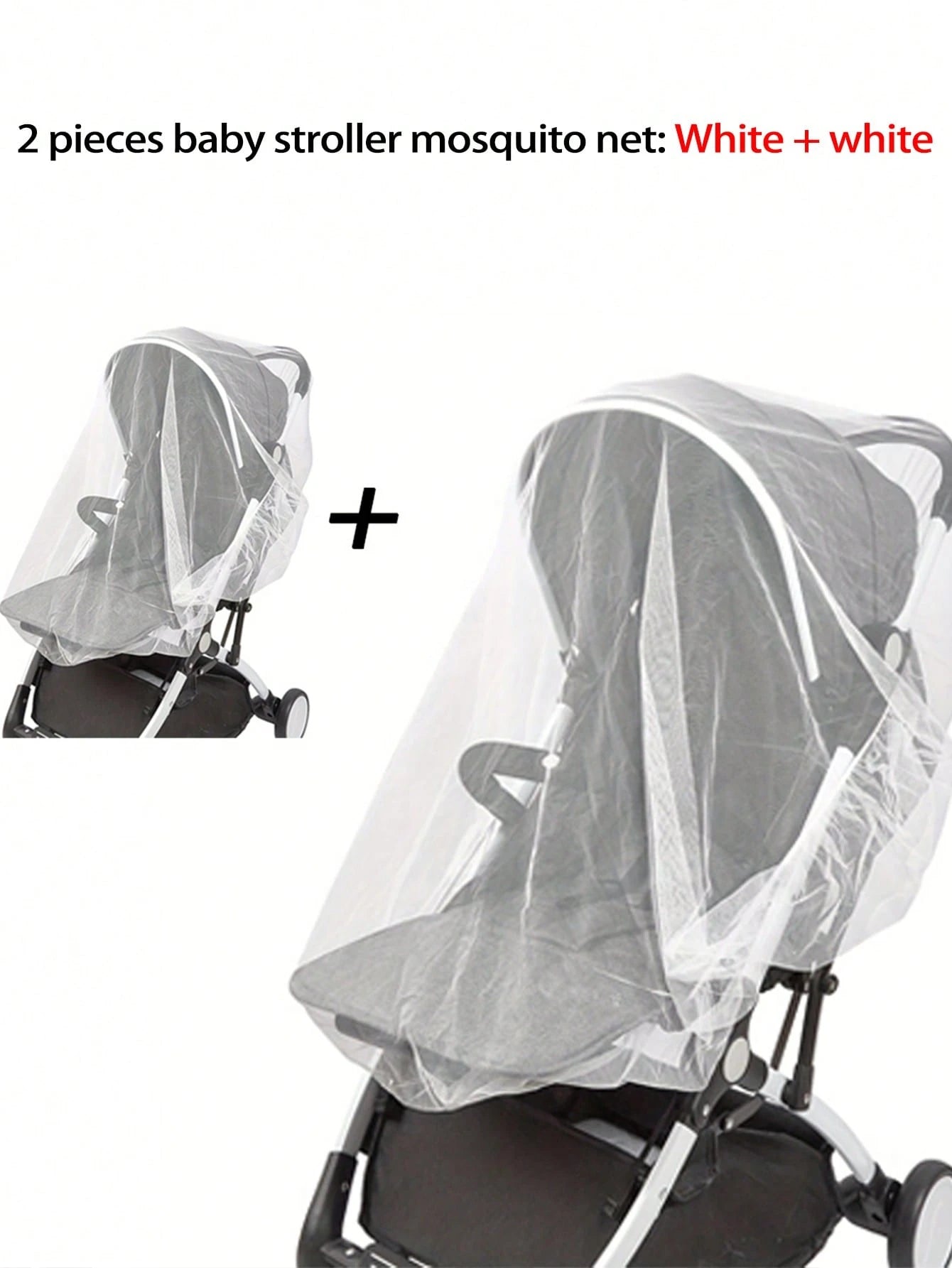 Universal Mosquito Repellent Net Cover For Baby Strollers, All-Season Insect And Sun Protection, Baby Stroller Outdoor Travel Protection Net