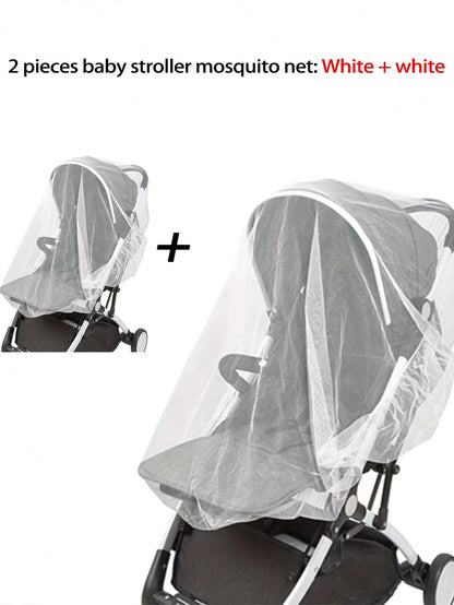 Universal Mosquito Repellent Net Cover For Baby Strollers, All-Season Insect And Sun Protection, Baby Stroller Outdoor Travel Protection Net