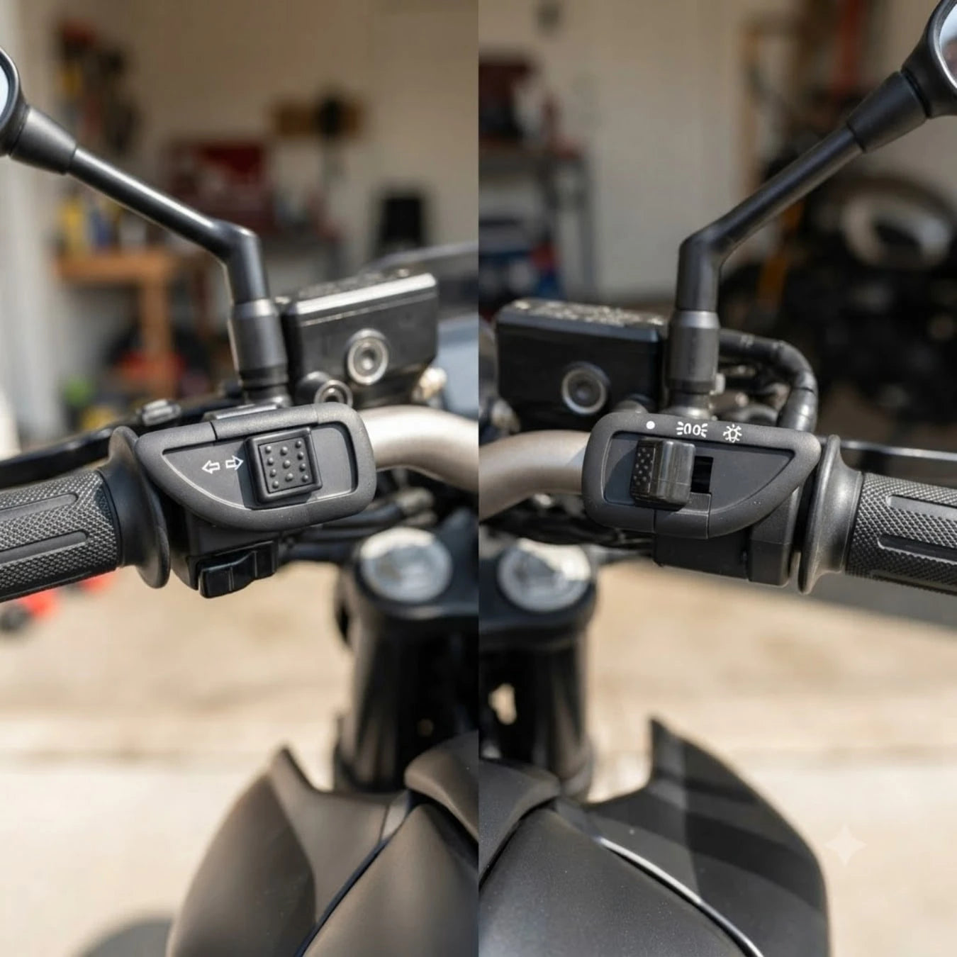 Universal Motorcycle Control Switch| Handlebar On/Off Toggle Button Set|Control Switch Assembly For Electric Scooters Tricycles ATVs 50cc-300cc